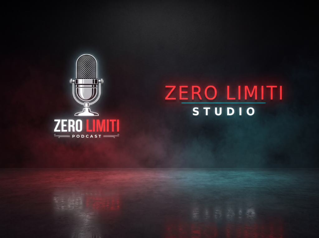 I loghi di Zero Limiti Podcast, agenzia di comunicazione AI, e Zero Limiti Studio