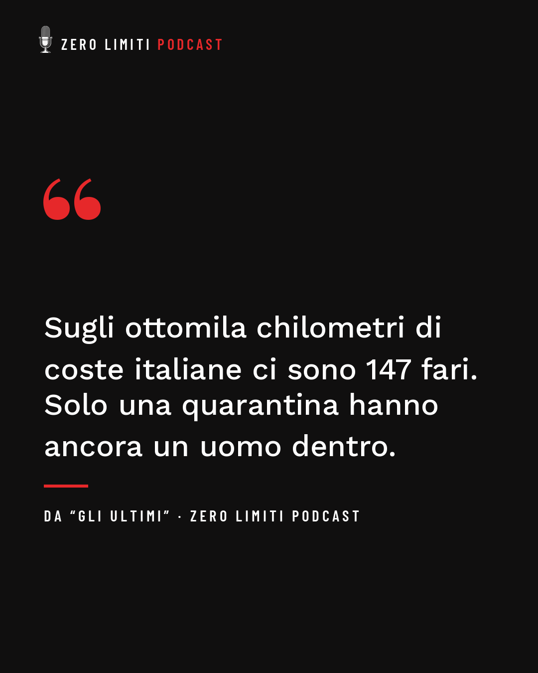 Post citazione su fondo nero