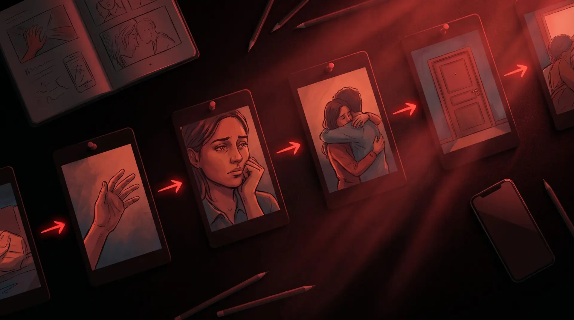 Storyboard di una mini-serie Instagram Short Drama con episodi verticali e cliffhanger per PMI
