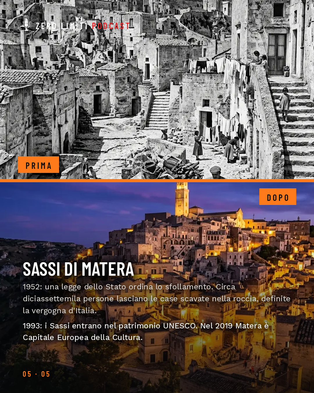 Prima e dopo — Matera