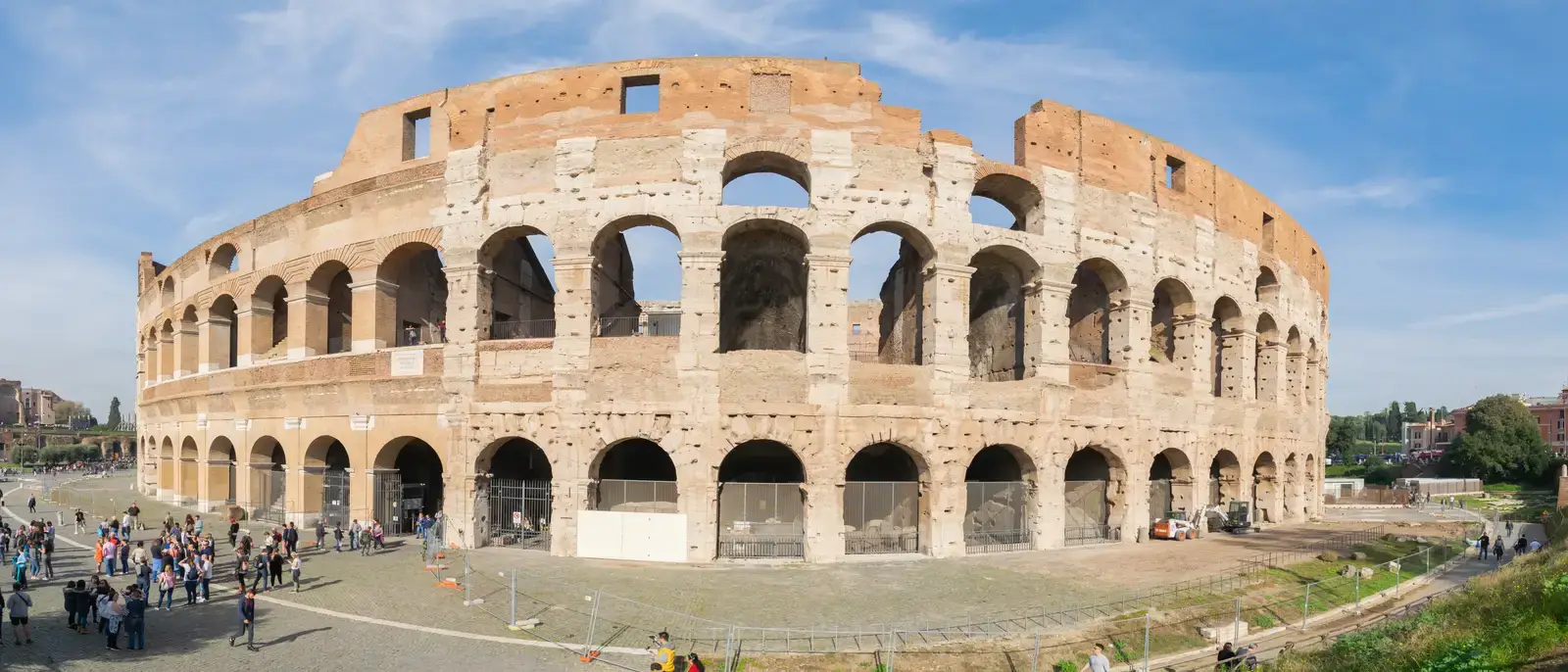 Il Colosseo a Roma, visto dall'esterno